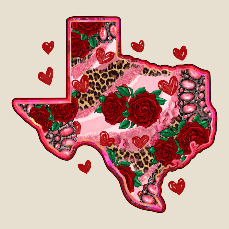 Valentine' S Day Texas Map With Roses Urban Heavy Tee by RanaPortraitStore | Teevron