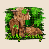 St Patrick's Day Lucky Cow Family Urban Heavy Tee | Teevron