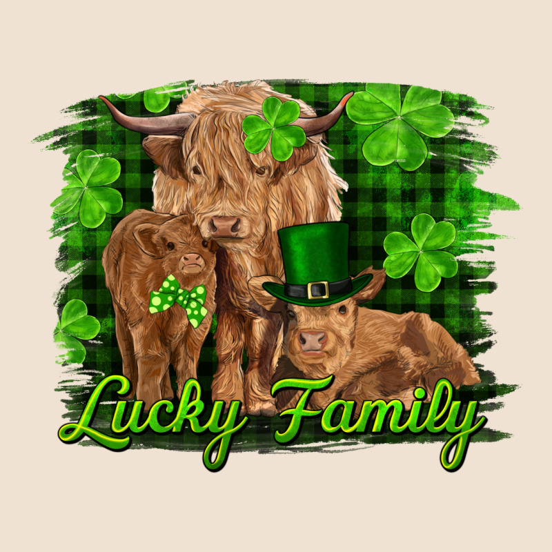 St Patrick's Day Lucky Cow Family Urban Heavy Tee by RanaPortraitStore | Teevron