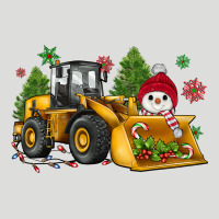 Christmas Bulldozer Snowman Zipper Hoodie | Teevron
