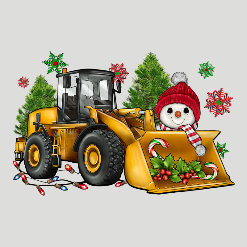Christmas Bulldozer Snowman Zipper Hoodie by JahusDesignShop | Teevron