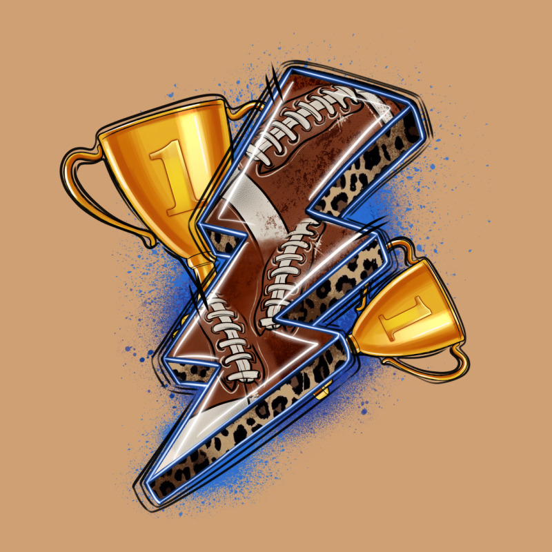 Football Lightning Bolt Vintage Tee by Zillion Design Studio | Teevron