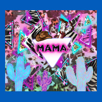 Mama Cowboy Western Animal Pattern Neon Urban Hoodie | Teevron