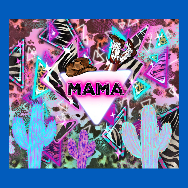 Mama Cowboy Western Animal Pattern Neon Urban Hoodie by LillyAllenDesigns | Teevron