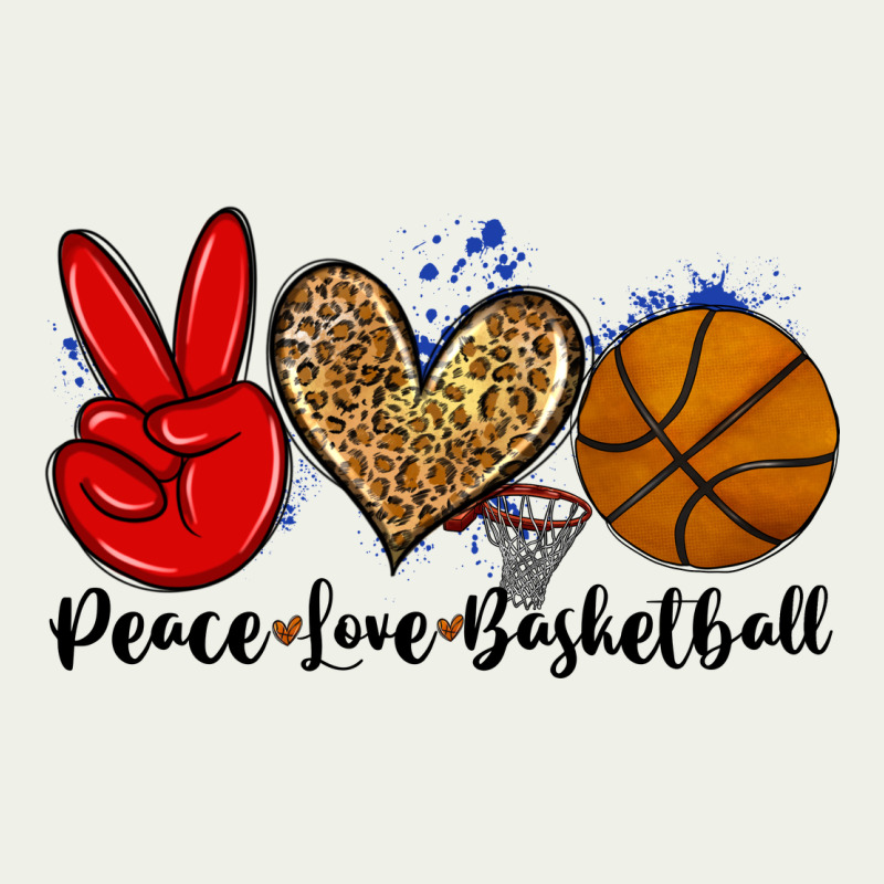Peace Love Basketball Urban Heavy Tee by Zillion Design Studio | Teevron