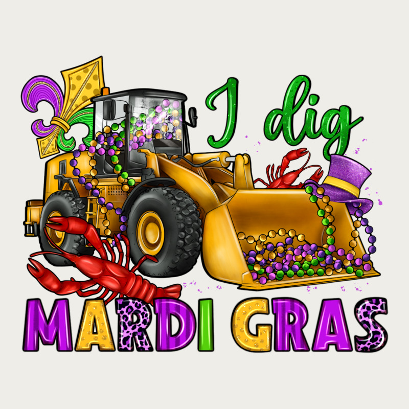 I Dig Mardi Gras Bulldozer Zipper Hoodie by JahusDesignShop | Teevron