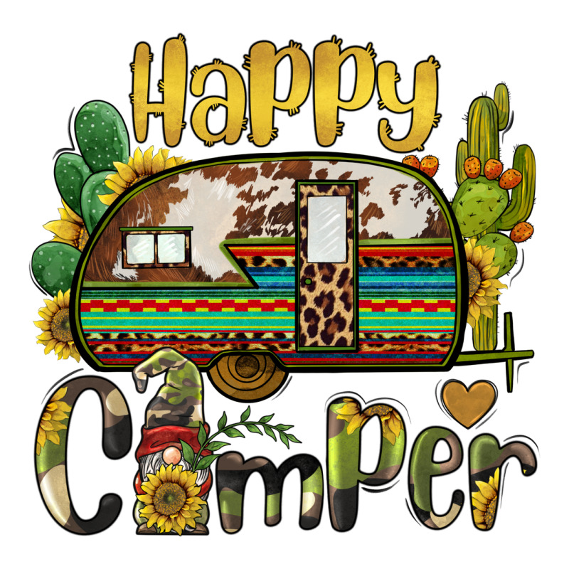 Happy Camper Caravan And Gnome Heavyweight Hoodie by BarkalooDesign | Teevron