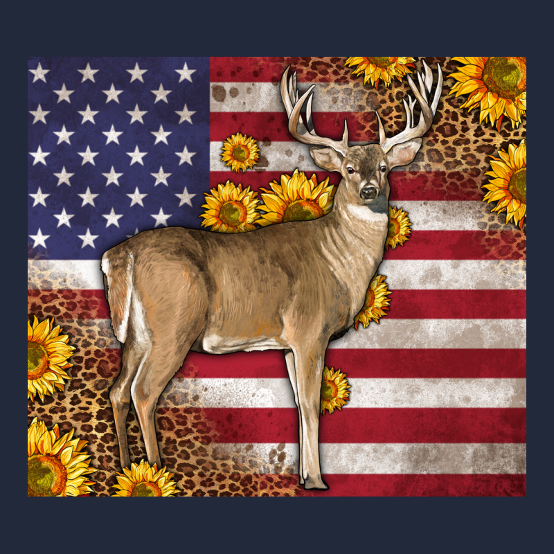 Western American Flag And Deer Premium Sweatshirt by LillyAllenDesigns | Teevron