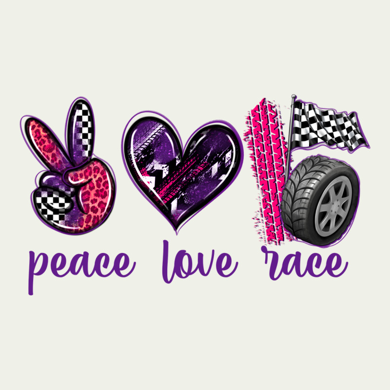 Peace Love Race Urban Heavy Tee by texasbilliewilder | Teevron