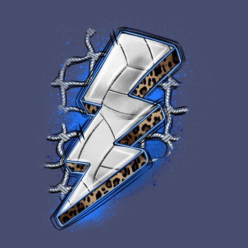 Volleyball Lightning Bolt Vintage Tee by Zillion Design Studio | Teevron