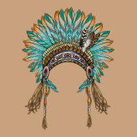 Native American Headdress Turquise Vintage Tee | Teevron
