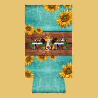 Mom Hereford Cattle Sunflowers On Tooled Leather Slim Can Cooler Premium Sweatshirt | Teevron