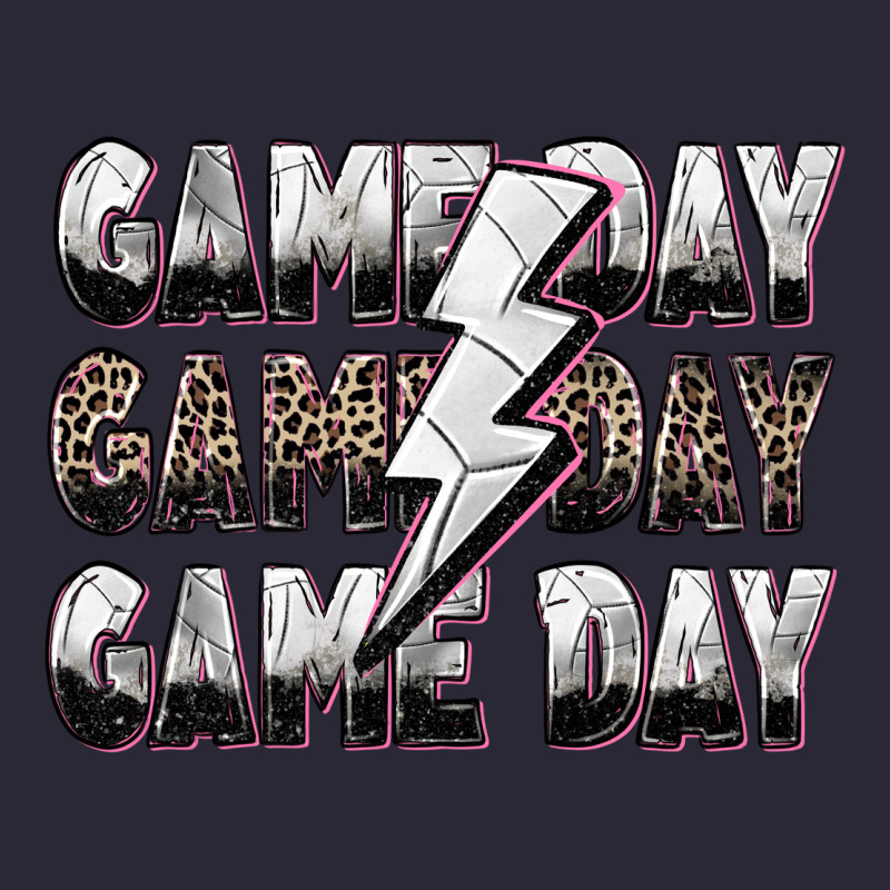 Game Day Game Day Volleyball Lightning Bolt Vintage Tee by Zillion Design Studio | Teevron