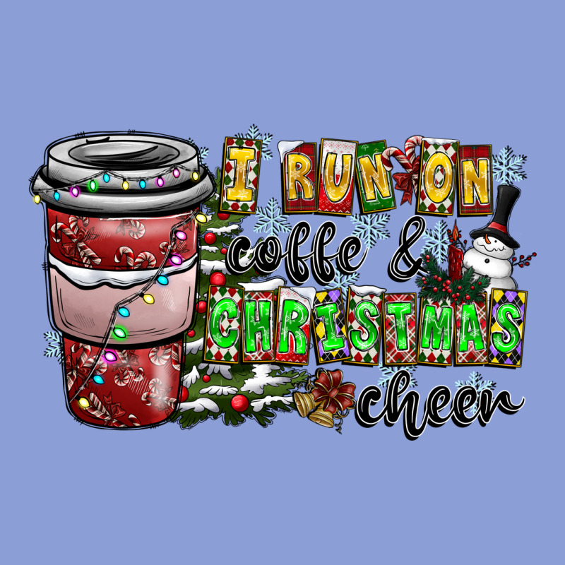 I Run On Coffee And Christmas Cheer Long Sleeve Tee by CowhideDigitalArt | Teevron