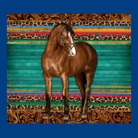 Western Horse Serape  Leather Leopard Premium Sweatshirt | Teevron