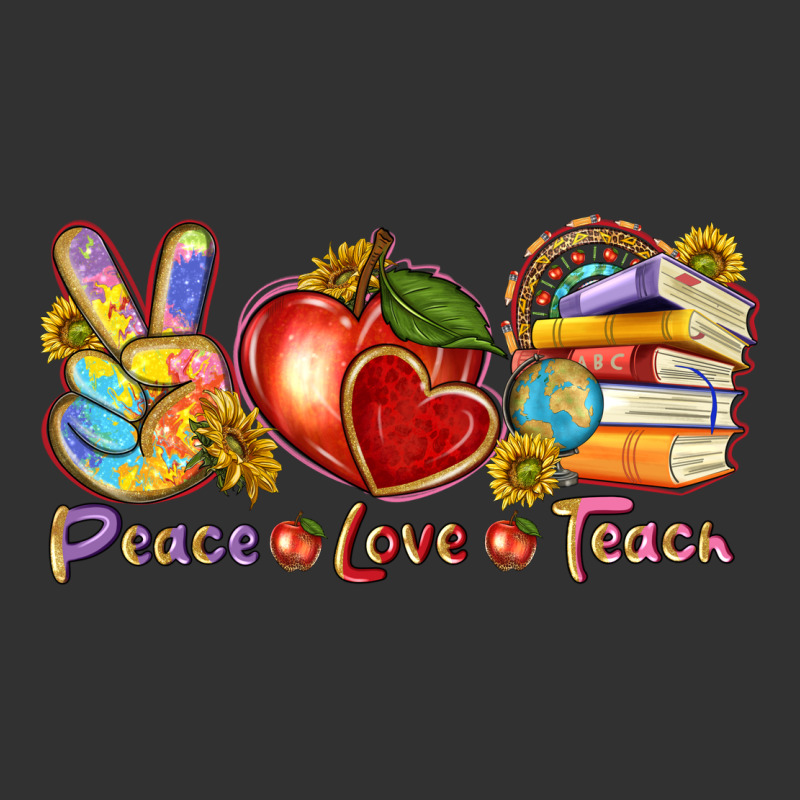 Peace Love Teach Urban Heavy Tee by texasbilliewilder | Teevron