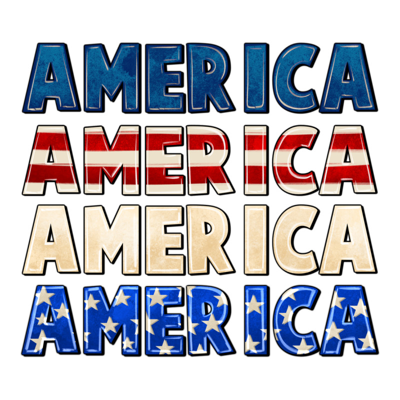 America 4th Of July Long Sleeve Tee by CowGirlArtShop | Teevron