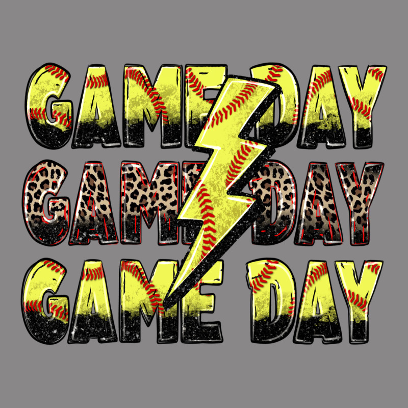 Game Day Game Day Softball Lightning Bolt Vintage Tee by Zillion Design Studio | Teevron