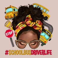 School Bus Driver Life Afro Messy Bun Premium Hoodie | Teevron
