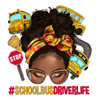 school bus driver life afro messy bun | Teevron