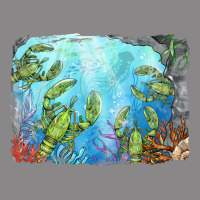 Lobster Background Vintage Tee | Teevron
