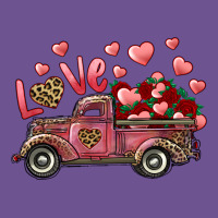 Love Truck With Roses And Leopard Vintage Tee | Teevron