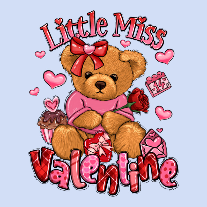 Little Miss Valentine Teddy Bear Urban Hoodie by LillyAllenDesigns | Teevron