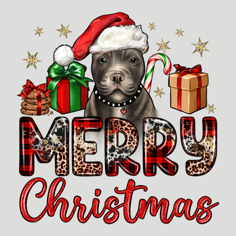 Merry Christmas Pitbull Zipper Hoodie by JahusDesignShop | Teevron