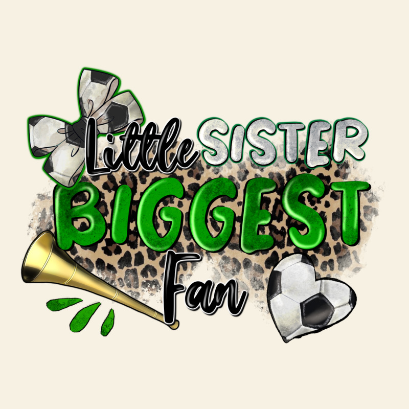 Little Sister Biggest Fan Soccer Vintage Tee by Zillion Design Studio | Teevron