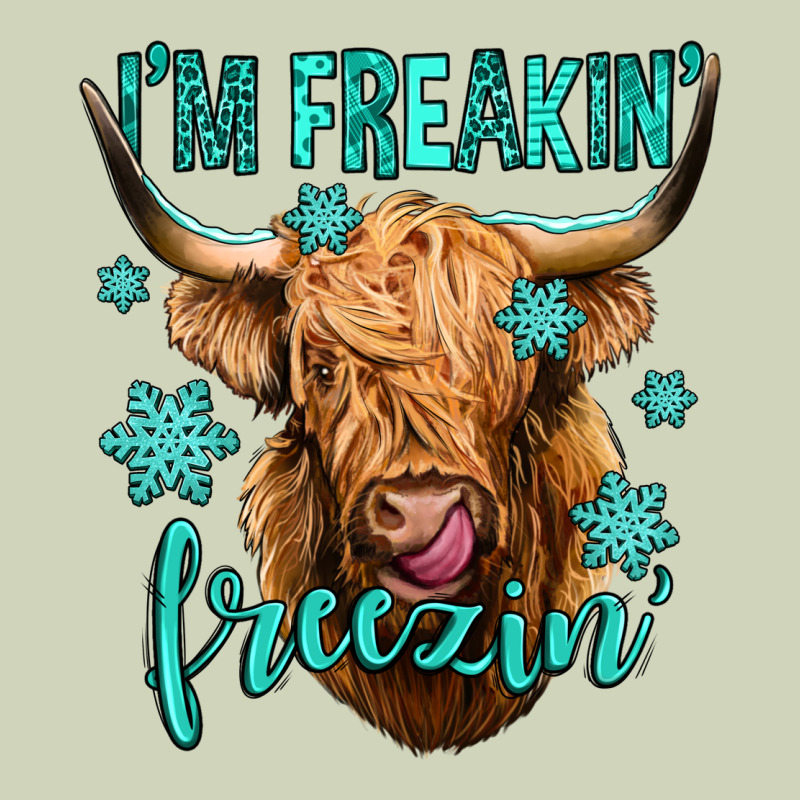 I'm Freakin Freezin Long Haired Cow Heavyweight Hoodie by Jasminsmagicworld | Teevron