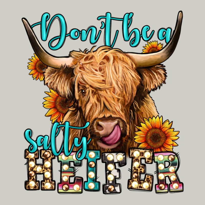 Don't Be A Salty Heifer Long Haired Cow Heavyweight Hoodie by Jasminsmagicworld | Teevron
