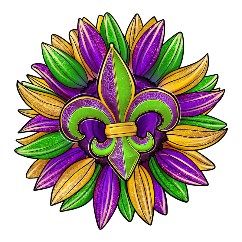 Mardi Gras Carnival Sunflower Premium Sweatshirt by Jasminsmagicworld | Teevron
