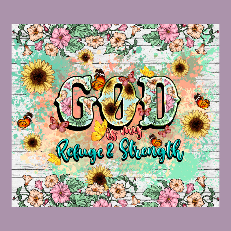God Is My Refugee And Strength Heavyweight Hoodie by NancyCooperArtShop | Teevron