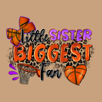 Little Sister Biggest Fan Basketball Vintage Tee | Teevron
