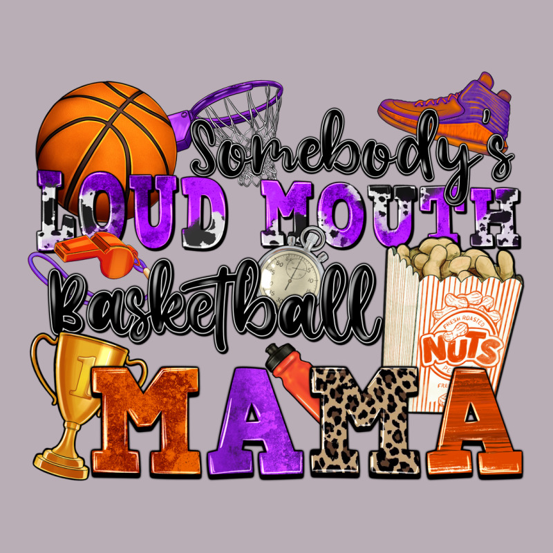 Somebody's Loud Mouth Basketball Mama Vintage Tee by Zillion Design Studio | Teevron
