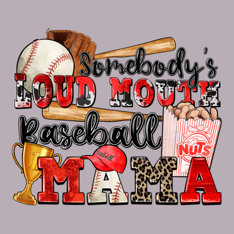 Somebody's Loud Mouth Baseball Mama Vintage Tee by Zillion Design Studio | Teevron