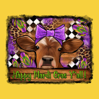 Happy Mardi Gras Y'all Cow Premium Sweatshirt | Teevron