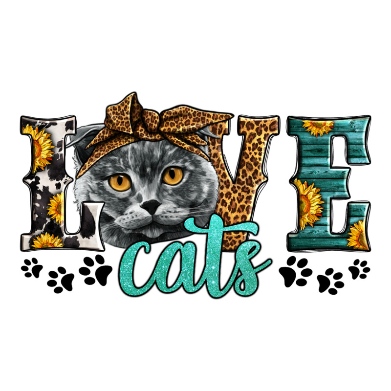 Love Cats Scottish Fold Premium Sweatshirt by LillyAllenDesigns | Teevron