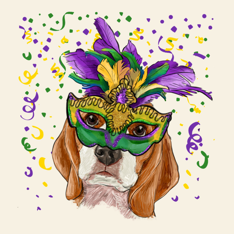 Mardi Gras  Mask Beagle Vintage Tee by RanaPortraitStore | Teevron