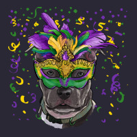 Mardi Gras  Mask Pitbull Vintage Tee | Teevron