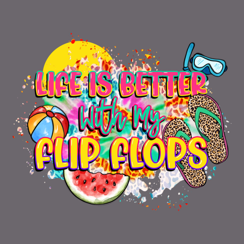 Life Is Better With My Flip Flops Premium Sweatshirt by NancyCooperArtShop | Teevron