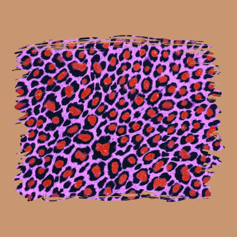 Lilac Leopard With Red Glitter Heavyweight Hoodie by Artiststas | Teevron