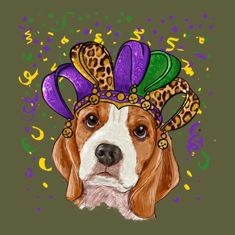 Mardi Gras Beagle Vintage Tee by RanaPortraitStore | Teevron