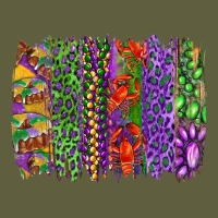 Mardi Gras Brush Strokes King Cake And Craw Fish Vintage Tee | Teevron