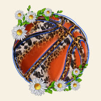 Basketball With Patterns And Daisies Vintage Tee | Teevron