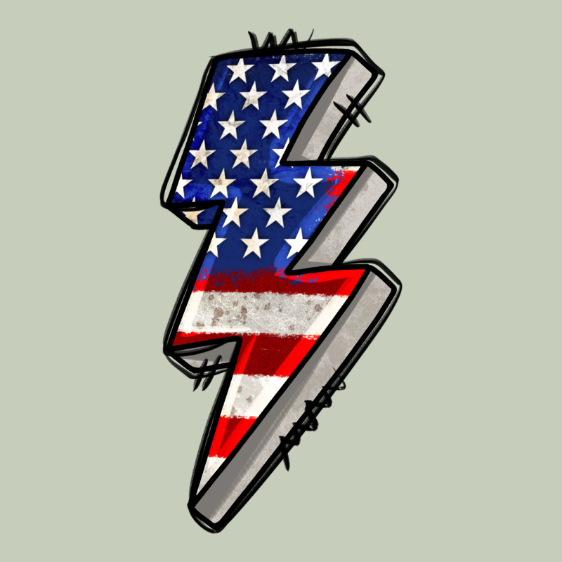 American Lightning Bold 4th Of July Long Sleeve Tee by CowGirlArtShop | Teevron