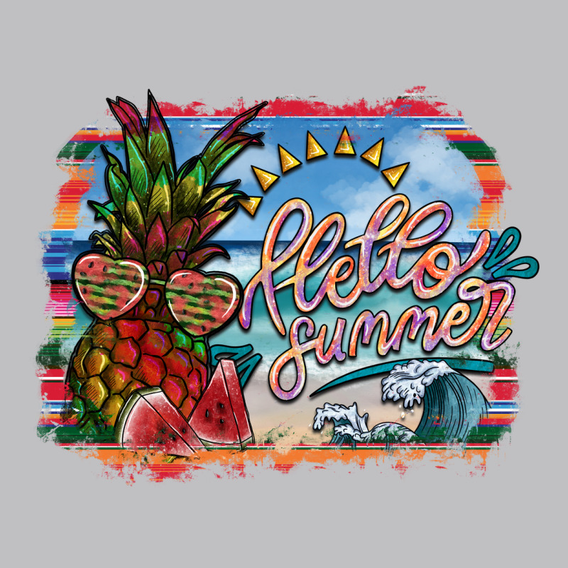 Hello Summer Long Sleeve Tee by SublimationCraftShop | Teevron