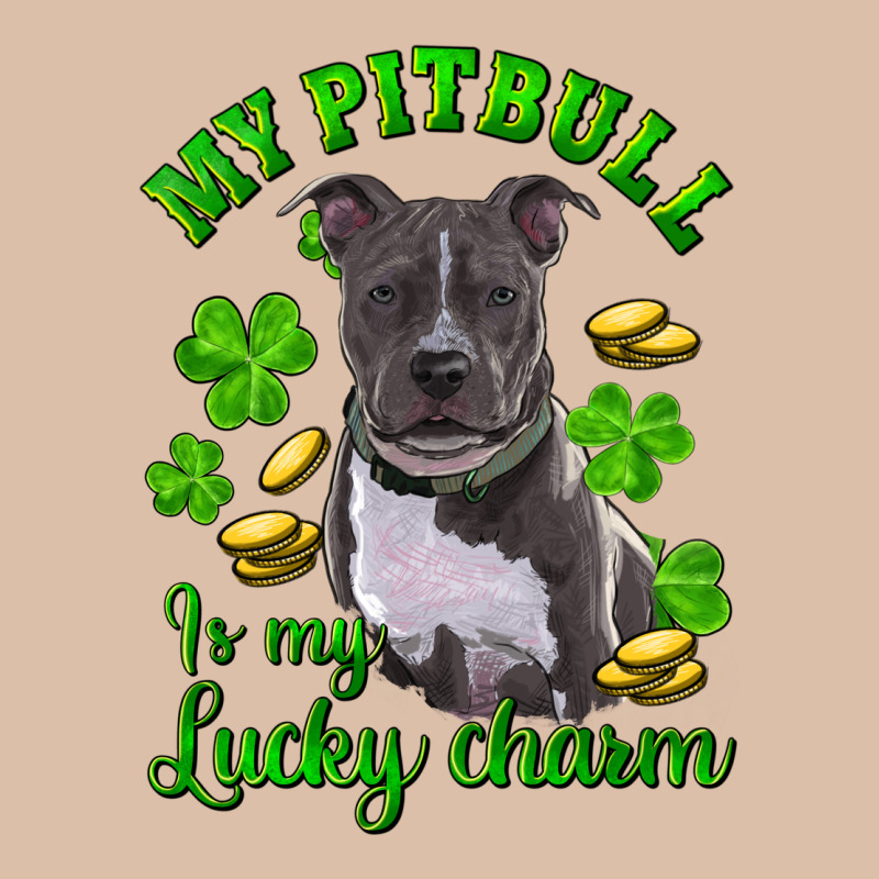 St Patricks Day My Pitbuli My Lucky Charm Urban Heavy Tee by RanaPortraitStore | Teevron