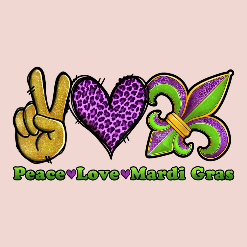 Peace Love Mardi Gras Premium Sweatshirt by Jasminsmagicworld | Teevron