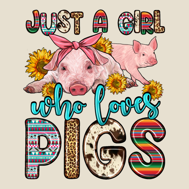 Just A Girl Who Loves Pigs Urban Heavy Tee by Zillion Design Studio | Teevron